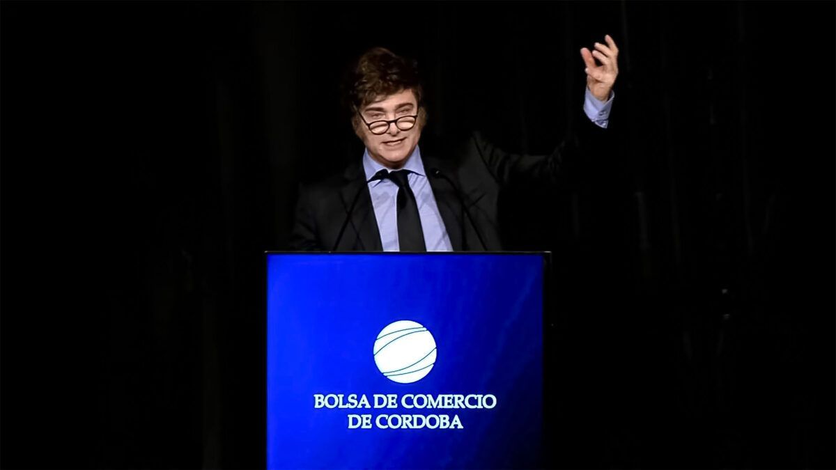 discurso en la Bolsa y acto de campaña