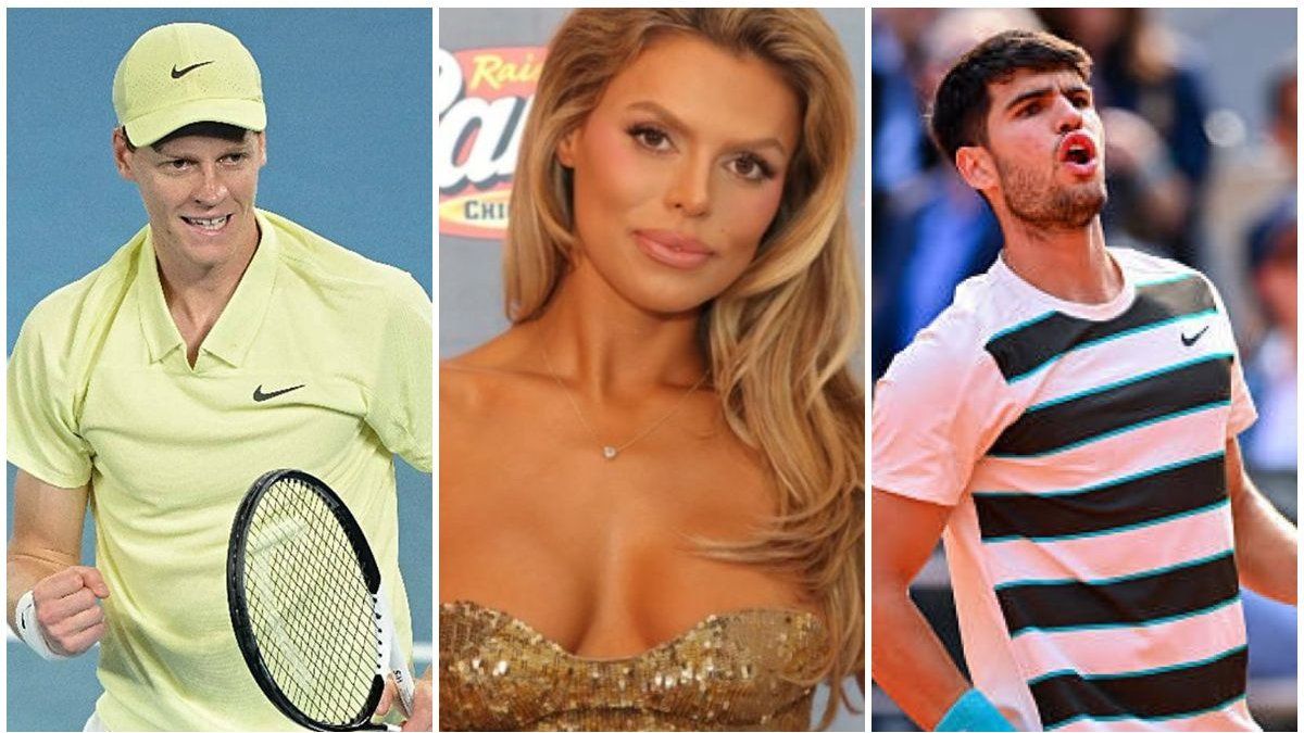 el rumor sobre un triangulo amoroso entre una modelo con Carlos Alcaraz y Jannik Sinner
