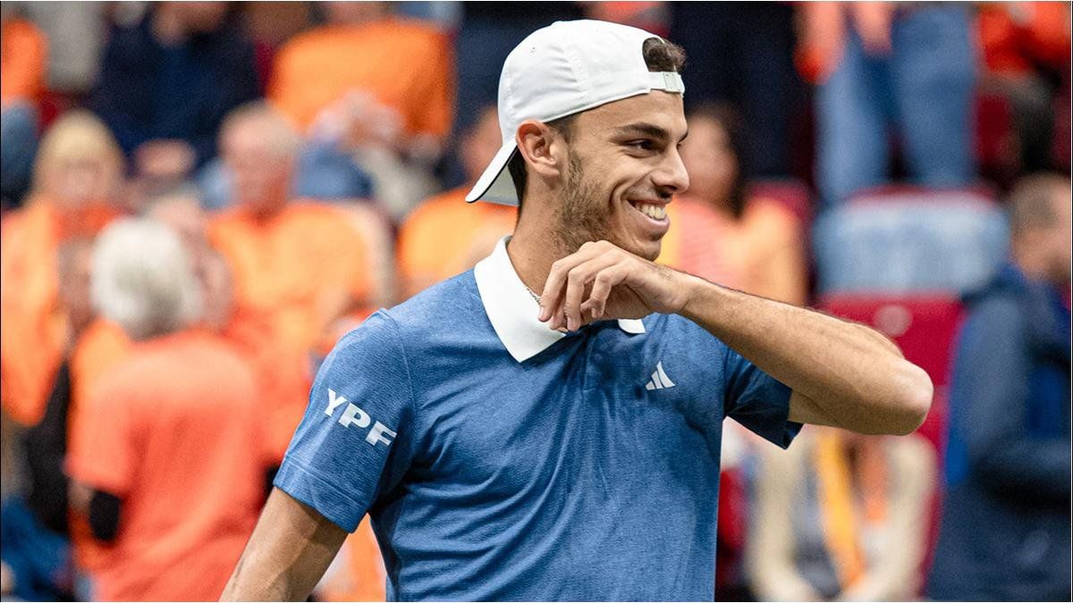 Francisco Cerúndolo ganó y puso 2-0 a Argentina ante Países Bajos