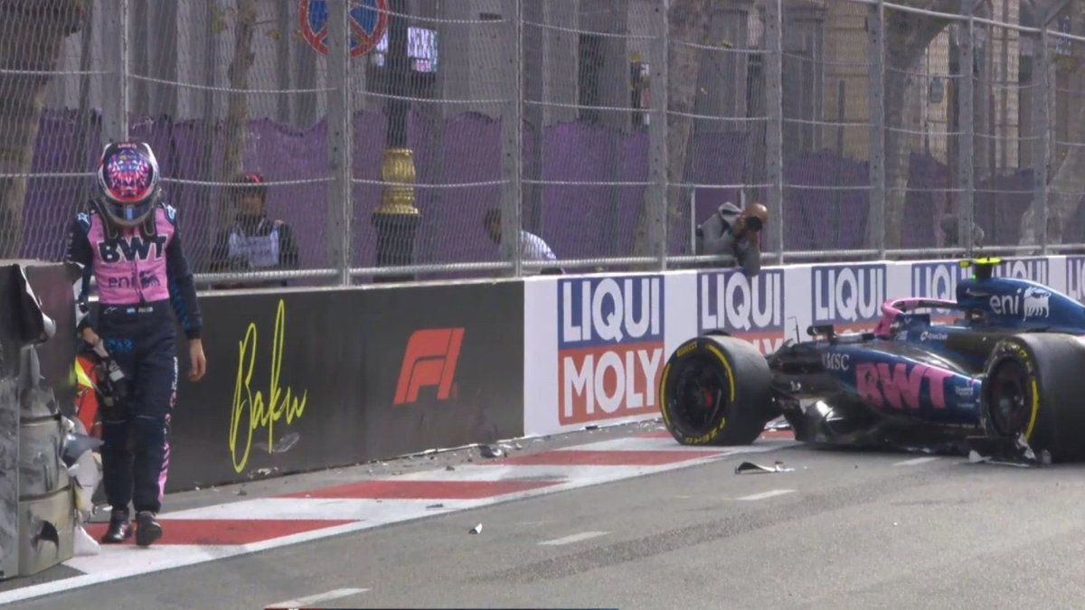 Franco Colapinto chocó en la clasificación del GP de Azerbaiyán y largará 16° en la carrera