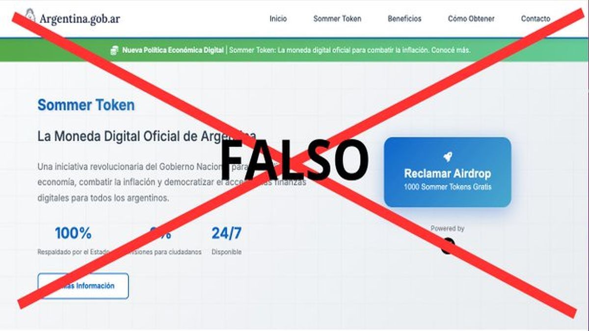 El Gobierno denunció el hackeo de un sitio oficial y calificó de falso el lanzamiento de una cripto del Estado