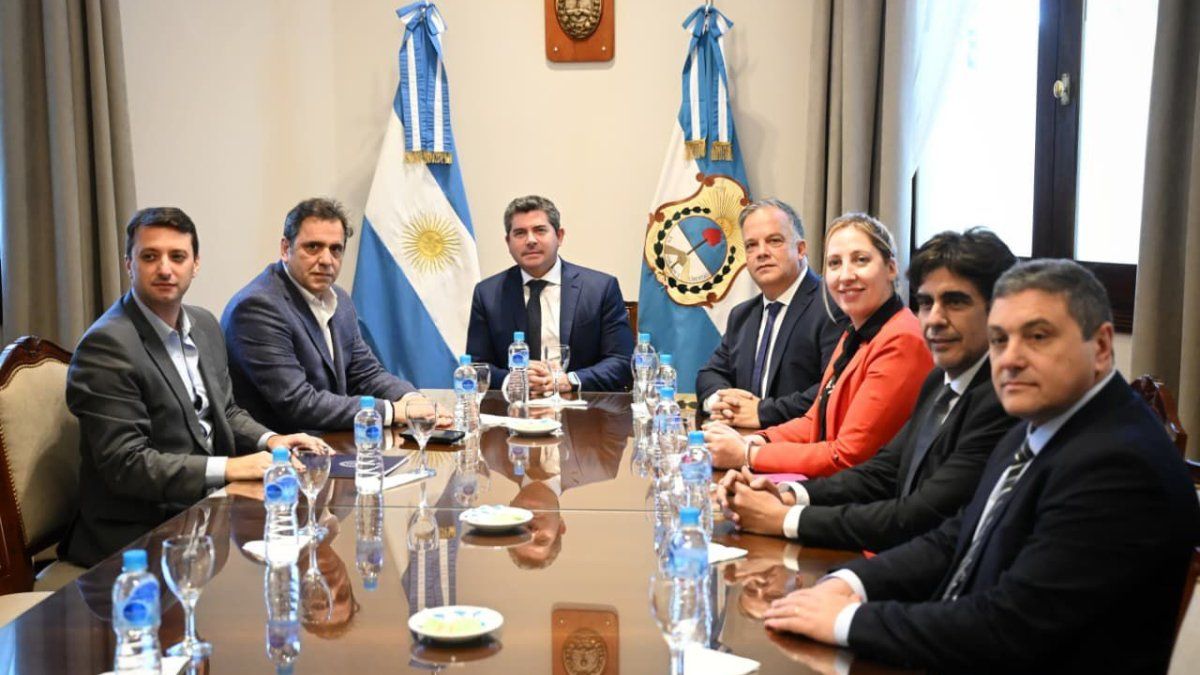 Lisandro Catalán visitó San Juan y mantuvo agenda de trabajo con el gobernador Marcelo Orrego