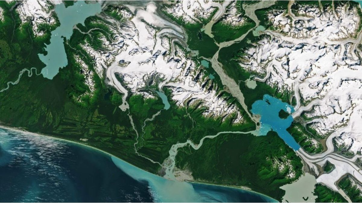 Se creó una nueva isla tras el retroceso de un glaciar en Alaska