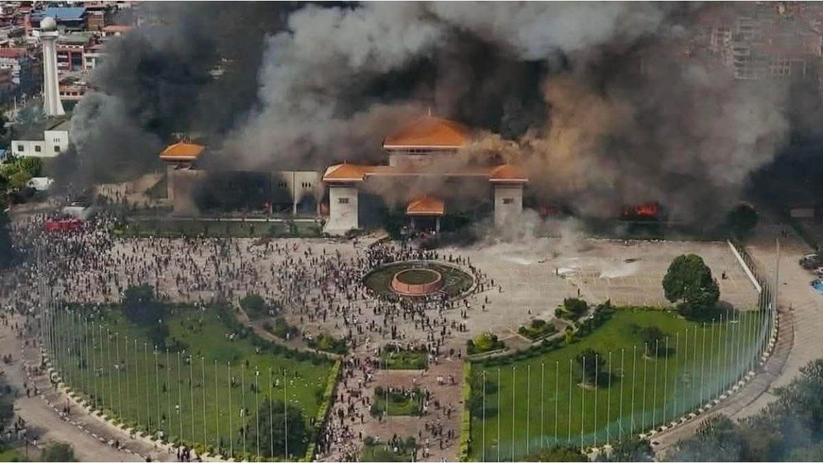la impactante imagen de cómo quedó el Hotel Hilton tras las protestas