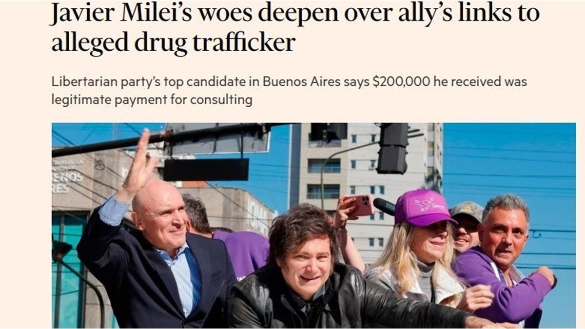 El Financial Times se hizo eco de las acusaciones contra José Luis Espert por su vínculo con Fred Machado