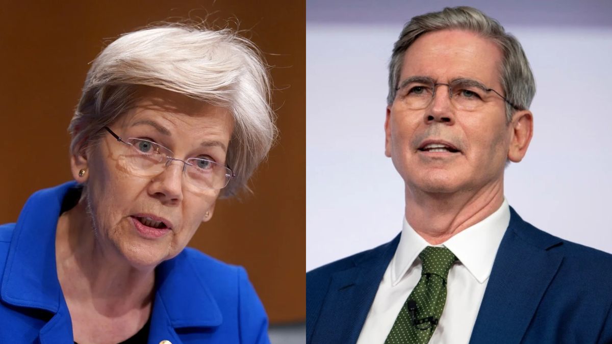 Scott Bessent defiende a Javier Milei y Elizabeth Warren lo acusa de corrupción