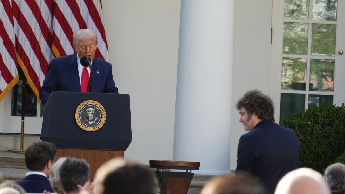 el guiño de Donald Trump a Javier Milei durante el homenaje a Charlie Kirk