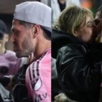 El emotivo reencuentro con beso incluido de Tini Stoessel y Rodrigo De Paul tras el título del Inter Miami
