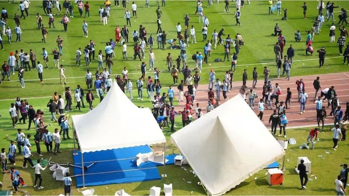 caos, reclamos y una visita de pocos minutos