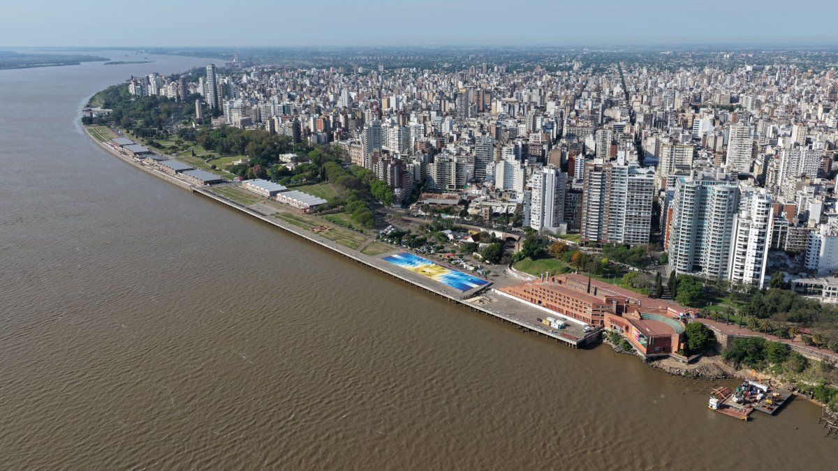 un homenaje de 3.200 m2 a tres años de la conquista de la Selección Argentinaen en Qatar