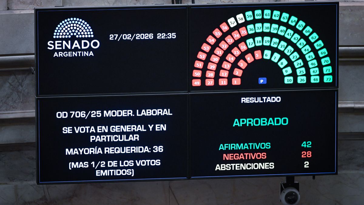 cómo voto cada senador la ratificación de la ley en la Cámara alta