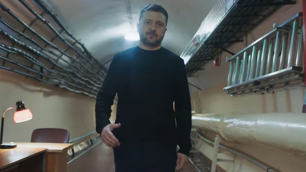 Volodimir Zelenski reveló un video inédito del búnker desde donde resistió el avance de Rusia