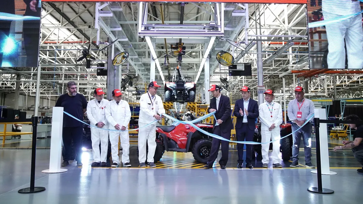 Honda Motor de Argentina inició en Campana la producción de su primer cuatriciclo nacional
