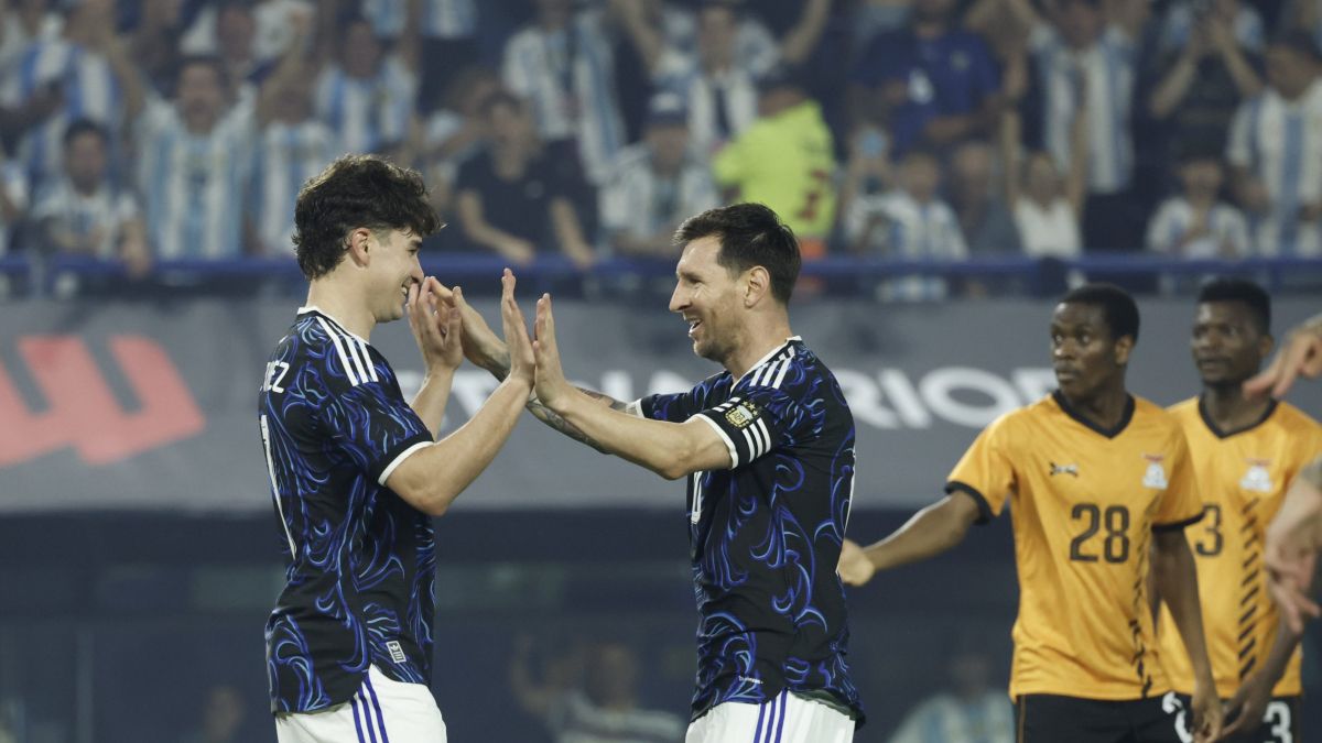 La Selección argentina goleó a Zambia en La Bombonera y se despidió de su gente antes del Mundial