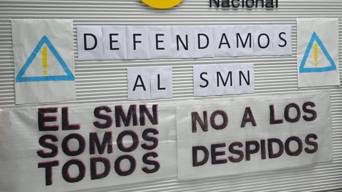 Despidieron a 140 trabajadores del Servicio Meteorológico Nacional y ATE llamó a un paro para el viernes