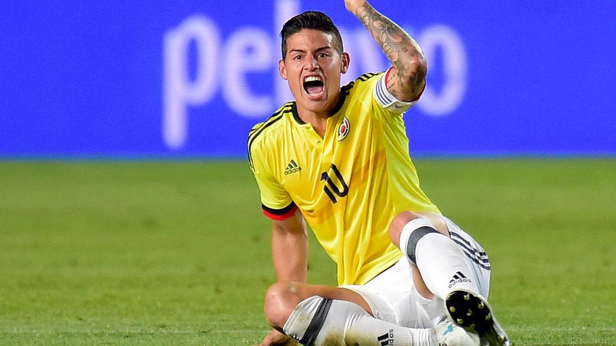 James Rodríguez fue internado por deshidratación severa tras el amistoso con Francia