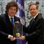 Javier Milei se reunió con el presidente de Israel y recibió una condecoración