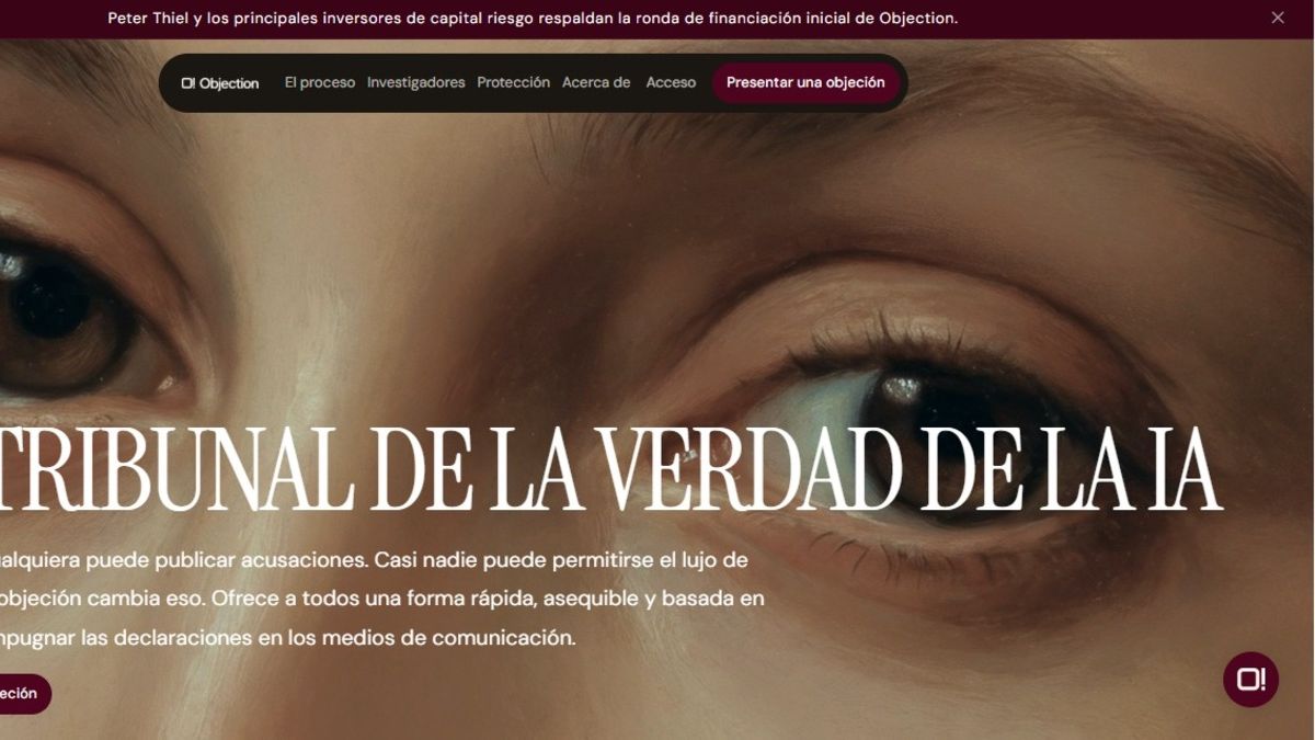 Qué es Objection AI, la nueva plataforma de IA financiada por Peter Thiel que busca ser un juez del periodismo