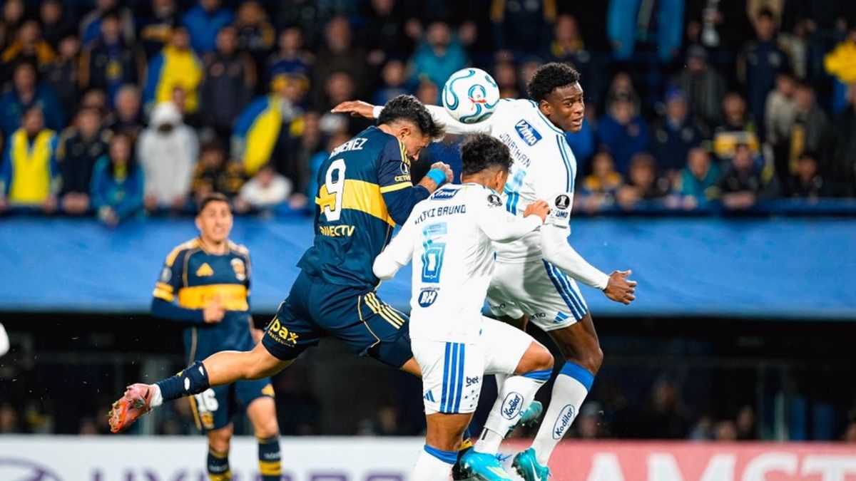 Boca iguala 1-1 contra Cruzeiro en duelo clave y se complica