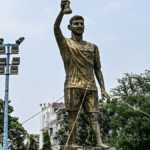 En India retiraron la estatua de Lionel Messi de 21 metros: los motivos