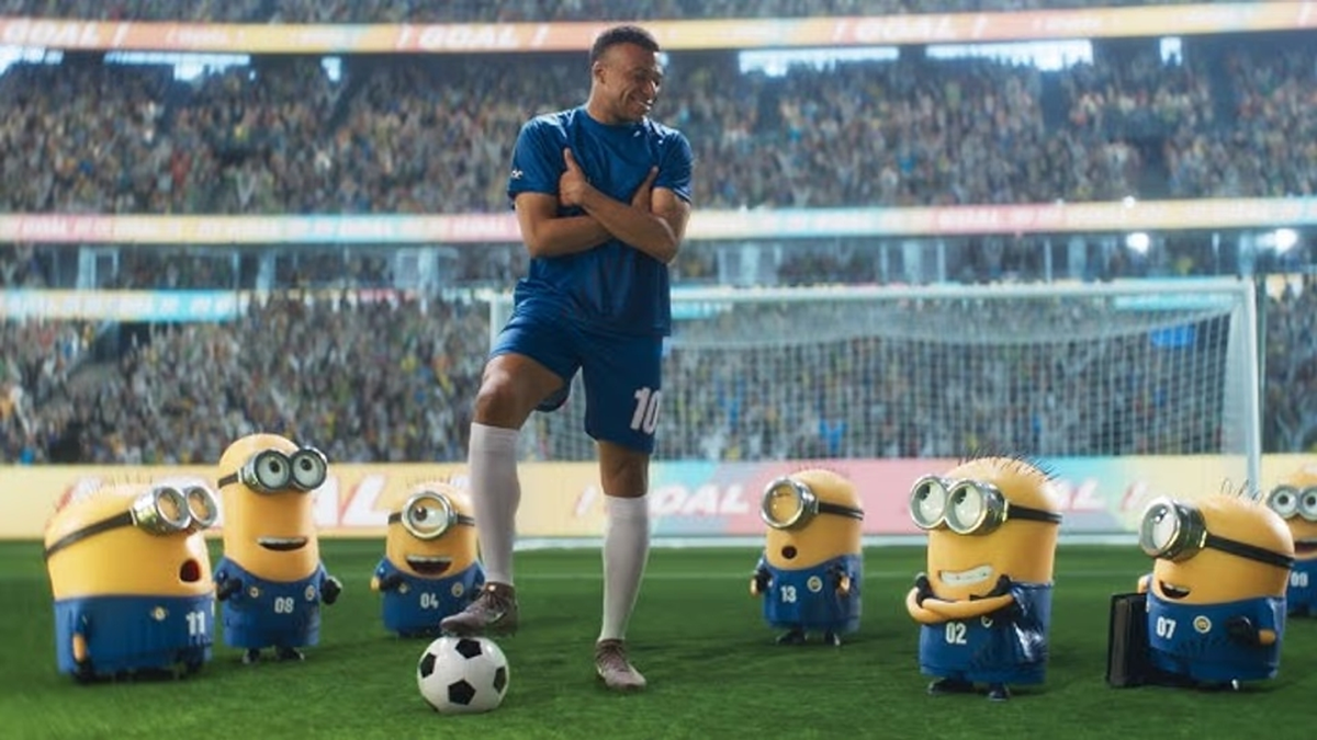 Kylian Mbappé se reunió con los Minions en un tráiler de la nueva película de la saga