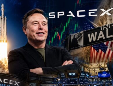 Las acciones de SpaceX debutaron en Wall Street con un salto de casi 20%: