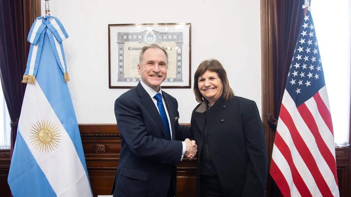 Patricia Bullrich se reunió con el embajador de los EEUU